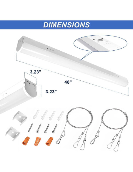 Luz LED Lineal OSTEK 4FT 24W/32W/40W Dimmable 3CCT Luz LED Lineal OSTEK 4FT 24W/32W/40W Dimmable 3CCT