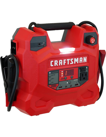 CRAFTSMAN Arrancador de Salto 1200A 12V y Estación Energía CRAFTSMAN Arrancador de Salto 1200A 12V y Estación Energía