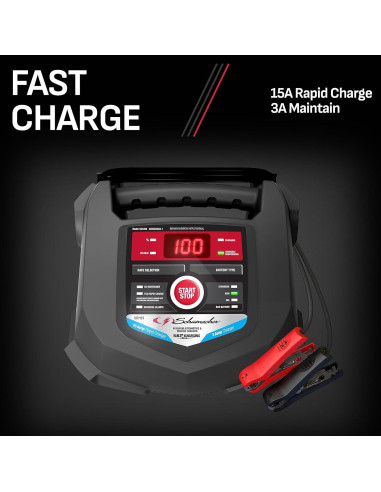 Cargador Automático Schumacher SC1280 15A 6V/12V 4-en-1