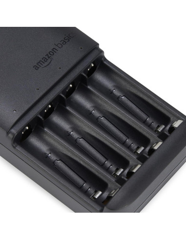 Cargador de Baterías Amazon Basics 4-Bay AA AAA NiMH