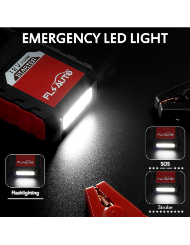 Arrancador de Batería Portátil FlyAuto 3000A 12V con USB