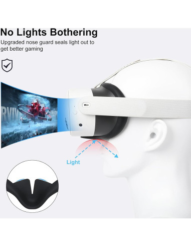 Máscara Facial Silicona Growalleter para Meta Quest 3S