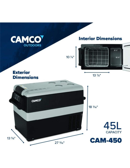 Refrigerador Portátil Camco 51516 45L - Congelador Compacto Refrigerador Portátil Camco 51516 45L - Congelador Compacto