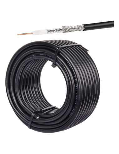 Cable Coaxial RG59 Doble Blindaje 15.24m XRDS -RF 75 Ohm