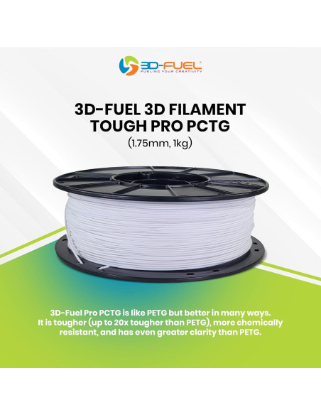 Filamento 3D 3D-Fuel Pro PCTG 1 kg Gris Industrial Filamento 3D 3D-Fuel Pro PCTG 1 kg Gris Industrial