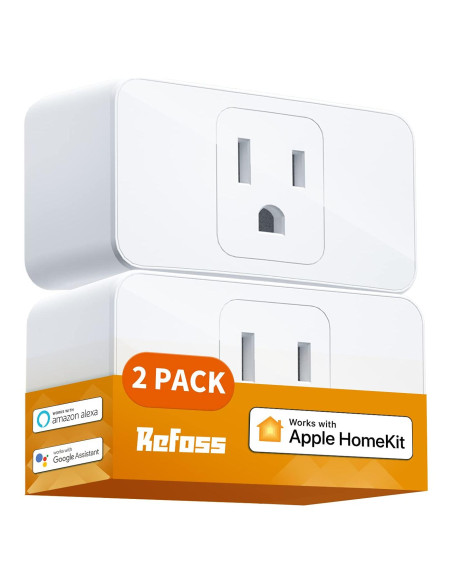Enchufe Inteligente Refoss WiFi 15A Control Remoto Paquete de 2 Enchufe Inteligente Refoss WiFi 15A Control Remoto Paquete de 2