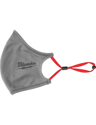 Paquete de 3 mascarillas Milwaukee 2 capas Unisex Gris