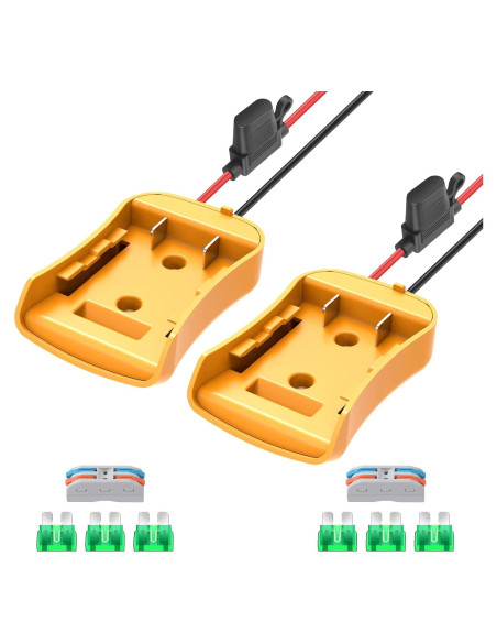 Adaptador de Rueda de Poder Dewalt 20V 2 Paquetes con Fusibles Adaptador de Rueda de Poder Dewalt 20V 2 Paquetes con Fusibles