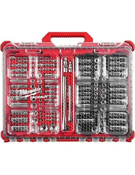 Juego de Carraca y Dados Milwaukee 106PC 48-22-9486 Juego de Carraca y Dados Milwaukee 106PC 48-22-9486