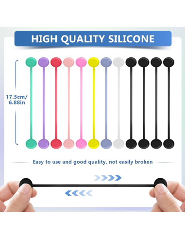 Correas Magnéticas FGSAEOR Paquete de 12 Silicona