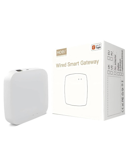 Hub ZigBee 3.0 MOES con Cable para Control Remoto de Hogar Hub ZigBee 3.0 MOES con Cable para Control Remoto de Hogar