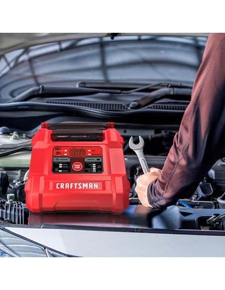 Cargador Automático Craftsman CMXCESM258 12A 6V/12V 4-en-1 Cargador Automático Craftsman CMXCESM258 12A 6V/12V 4-en-1