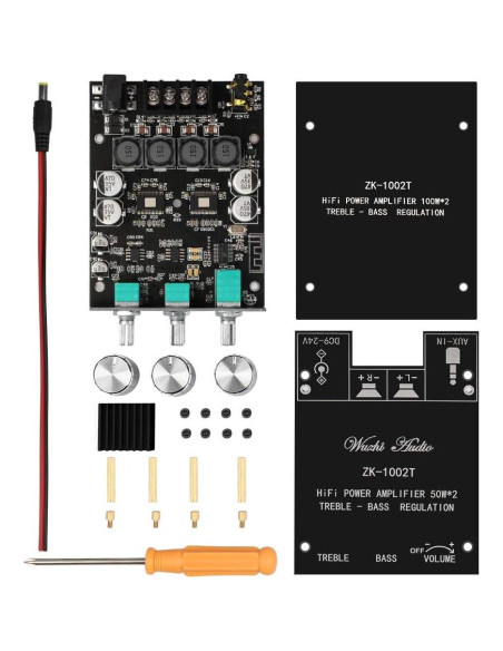 Amplificador Bluetooth 5.0 ARRAROWN ZK-1002T 200W 2.0 Canales Amplificador Bluetooth 5.0 ARRAROWN ZK-1002T 200W 2.0 Canales