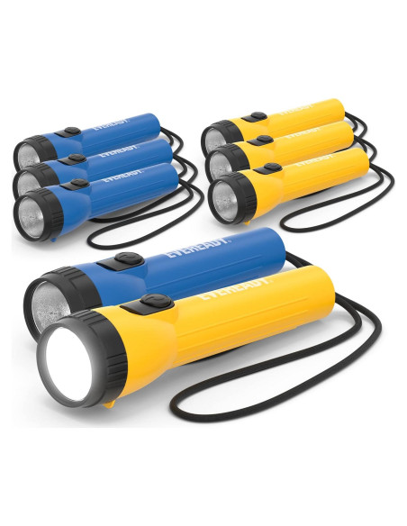 Linterna LED Eveready Paquete de 8 con Baterías AA Linterna LED Eveready Paquete de 8 con Baterías AA