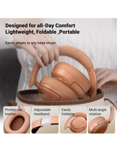 Auriculares Inalámbricos Edifier V80 con ANC y 45H de Batería