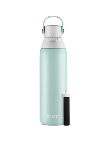 Botella Filtrante Brita de Acero Inoxidable 600 ml Aislada