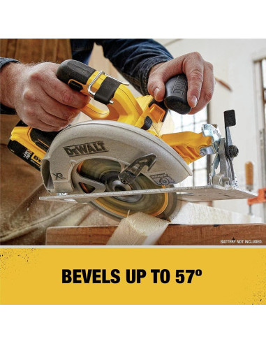 Sierra Circular Inalámbrica DEWALT 20V 7-1/4" Freno DCS570B