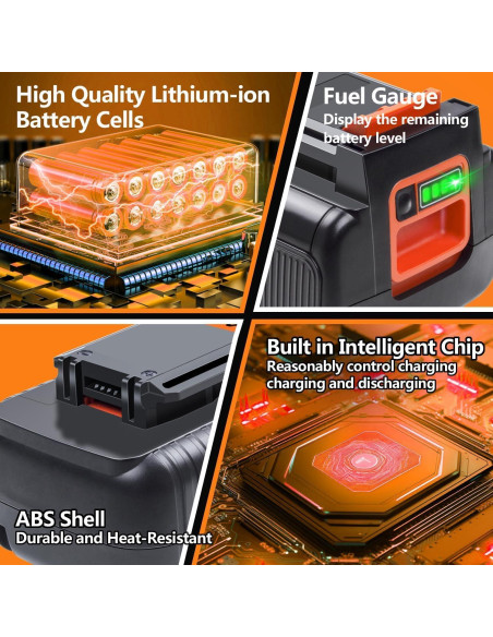 Batería de Litio FSKE 40V 3.5Ah para Black & Decker Batería de Litio FSKE 40V 3.5Ah para Black & Decker