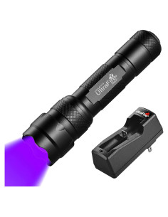 Linterna UV UltraFire 395-405 nm Luz Negra para Detectar Orina