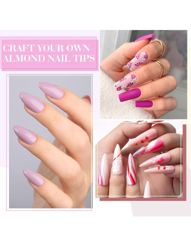 Set de Esmalte de Uñas en Gel CANNI 6 Piezas Rosa Claro