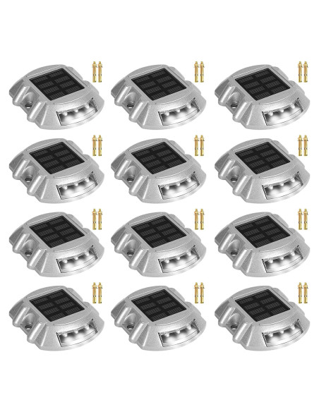 Luces solares de muelle CREMANT 12-pack LED IP68 blancas Luces solares de muelle CREMANT 12-pack LED IP68 blancas