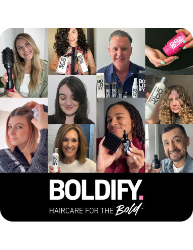 Brocha de Polvo BOLDIFY Doble Cara para Cabello 15.6x6.2cm