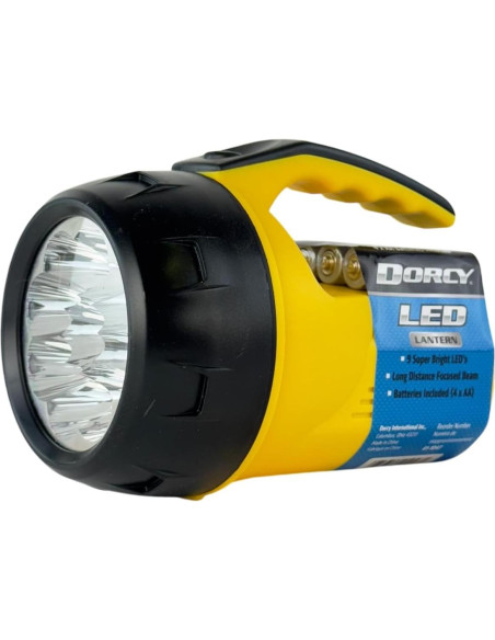 Linterna de Mano Dorcy 9 LED con 4 Baterías AA Linterna de Mano Dorcy 9 LED con 4 Baterías AA