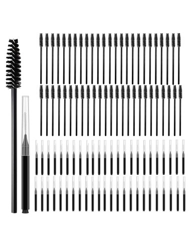 Juego de 120 Cepillos Micro para Cejas y Pestañas IAIHBBLY