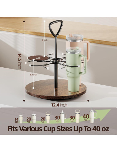 Organizador de Botellas Delamu para Tazas Stanley 6 Vasos