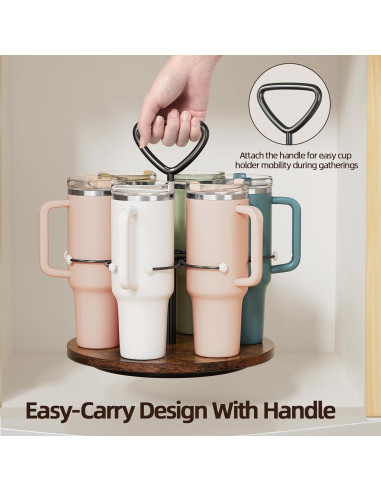 Organizador de Botellas Delamu para Tazas Stanley 6 Vasos