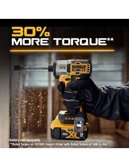 Destornillador de Impacto DEWALT 20V MAX XR 3 Velocidades Destornillador de Impacto DEWALT 20V MAX XR 3 Velocidades