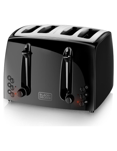 Tostadora 4 Rebanadas BLACK+DECKER TR1410BD Extra Ancha
