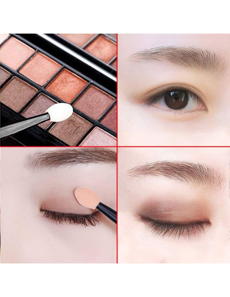 Aplicador de Esponja de Sombra de Ojos Desechable Akstore 30PCS Aplicador de Esponja de Sombra de Ojos Desechable Akstore 30PCS