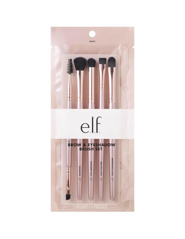 Set de Brochas para Ojos e.l.f. Ultimate 5 Piezas Veganas