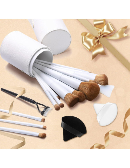 Juego de Brochas de Maquillaje LUXBRU 20 Piezas con Estuche Juego de Brochas de Maquillaje LUXBRU 20 Piezas con Estuche