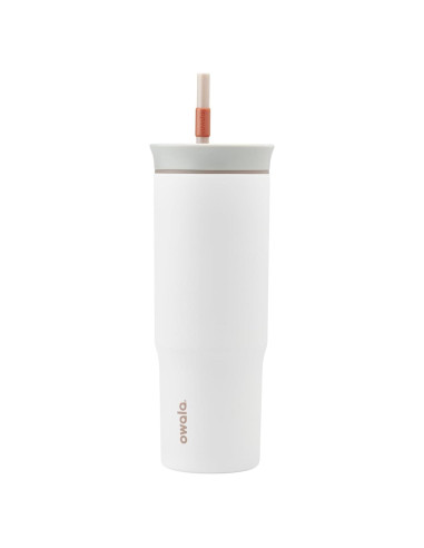 Vaso de viaje Owala 710 ml acero inoxidable con popote