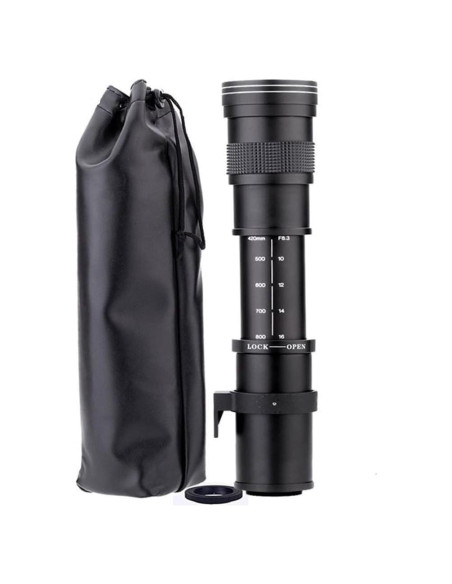 Lente Telefoto JINTU 420-800mm f/8.3-16 para Sony E Lente Telefoto JINTU 420-800mm f/8.3-16 para Sony E