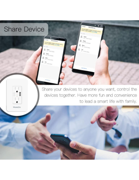 Enchufe Inteligente MoesGo con USB y Control Remoto WiFi Enchufe Inteligente MoesGo con USB y Control Remoto WiFi