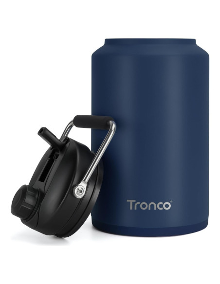 Botella de Agua Tronco 1 Galón Acero Inoxidable Aislada Botella de Agua Tronco 1 Galón Acero Inoxidable Aislada
