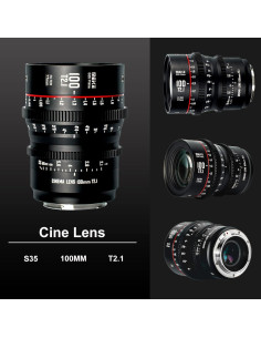 Lente de Cine Meike 100mm T2.1 S35 para Canon EF 2