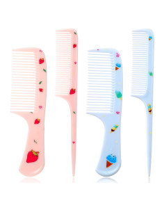 Juego de 4 Cepillos para Cabello Niños Psyqtsuary Azul/Rosa