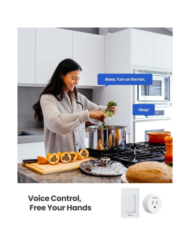 Enchufe Inteligente Zoiinet SW-AK1, Control por Voz y Temporizador