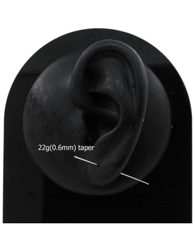 Taper de Inserción Acero 316L 22G para Piercing Corporal