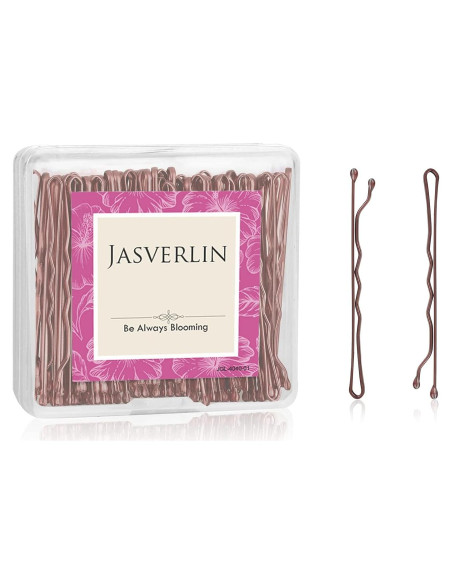 Pinzas para Cabello JASVERLIN Marrón 6 cm - Paquete 100 Piezas Pinzas para Cabello JASVERLIN Marrón 6 cm - Paquete 100 Piezas