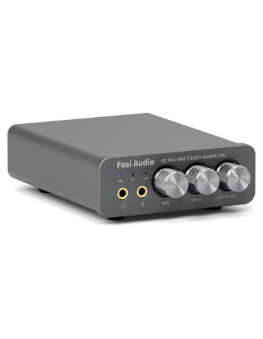 Amplificador DAC Fosi Audio K5 Pro USB Tipo C para Gaming