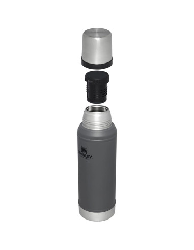 Botella Térmica Stanley Clásica 1.0 L Boca Ancha Carbón