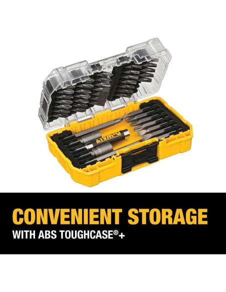 Juego de Puntas de Destornillador DEWALT 45 Piezas con Estuche Juego de Puntas de Destornillador DEWALT 45 Piezas con Estuche