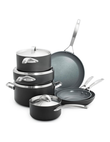 Juego de Utensilios de Cocina GreenPan 11 Piezas Cerámica Gris