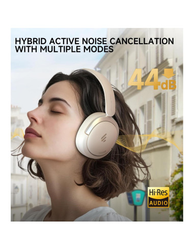 Auriculares Inalámbricos Edifier Atom Max - 45H ANC Blanco