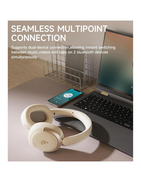 Auriculares Inalámbricos Edifier Atom Max - 45H ANC Blanco Auriculares Inalámbricos Edifier Atom Max - 45H ANC Blanco